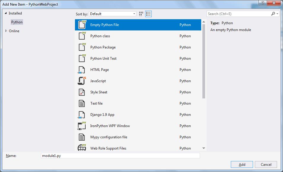 Add Python Files