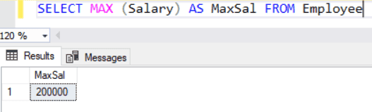 SQL Server MAX(): Get Maximum Value in a Column